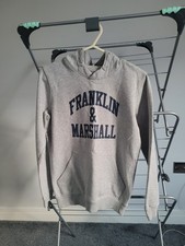 Franklin & Marshall  Junior Hooded Sweatshirt 12-13 Years Grey Jumper