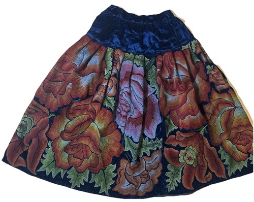 Vtg mexican tehuana skirt - vtg,