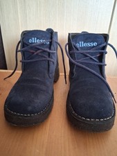Vintage 90’s Ellesse Casual Boots Blue Suede Women’s Size 5 UK  
