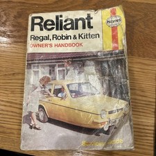 Reliant REGAL, ROBIN & KITTEN, ohv Engines, From 1962, C.D. Barge 1978 Haynes