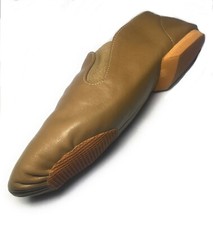 TOROMAX SLIP ON SPLIT SOLE NEOPRENE JAZZ SHOES SPLIT SOLE DANCE SHOES BLACK TAN