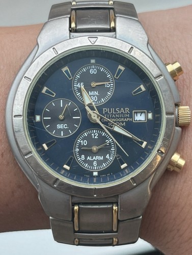 Pulsar titanium chronograph - titanium,