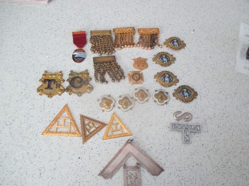 Vintage masonic raob jewels - masonic,