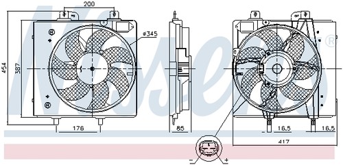 850087 nissens fan - 850087, fan,