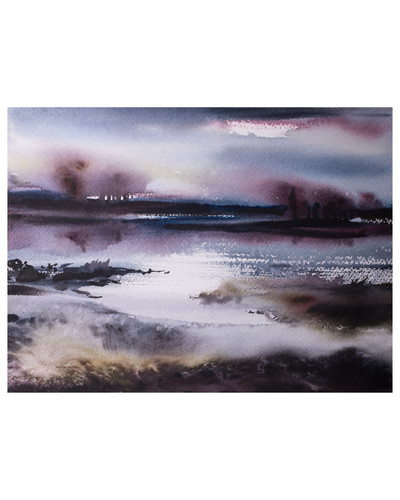 Original watercolour landscape - original,
