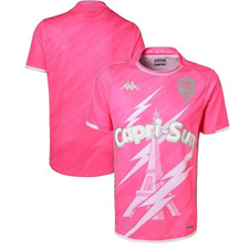 Stade Francais Rugby Shirt (Size M) Men's Kappa Pink Home Jersey - New