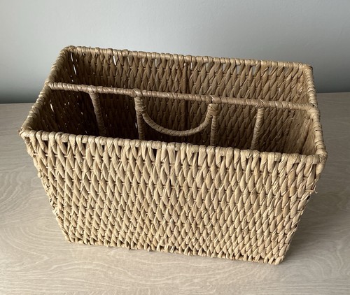 Wicker magazine rack with - rack,