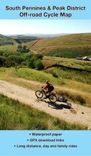 South Pennines & Peak District Off-road Cycle Map by Richard Peace | Sheet Map
