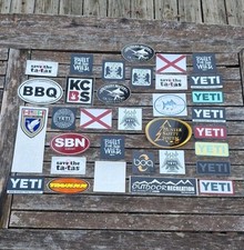 Outdoor Sticker Lot 33 Stickers Decals Jeep Kayak Skiing Yeti Ducks Unlimited ++