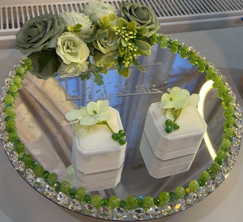 Round mirrored wedding - round,