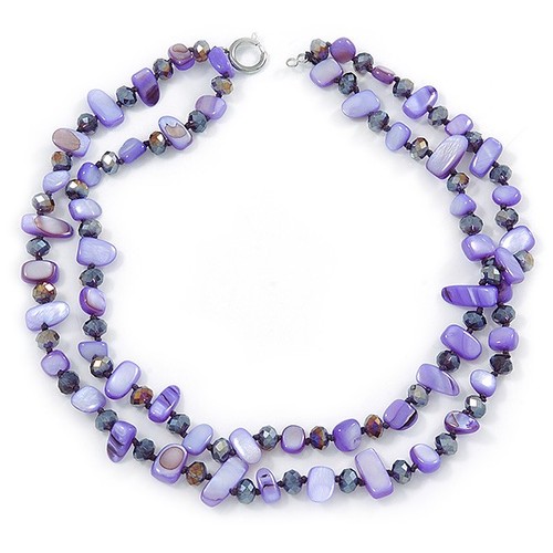 Two row purple - purple, shell