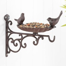 Iron bird bath feeder - bath, &