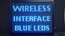 LED Sign Programmable LED Scrolling Sign Blue Colour Message Board WIFI UK