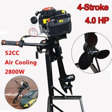 HANGKAI 4 stroke Outboard Motor 4HP Shaft Fishing Boat Engine CDI Air Cooling