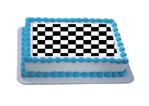Black white check - a4, themed