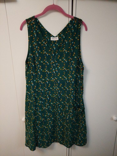 Nomads green corduroy dress - green, 10