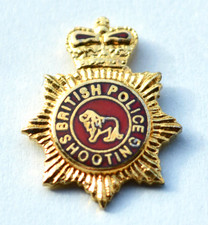 BRITISH POLICE SHOOTING Enamel Tie/Lapel Pin Badge