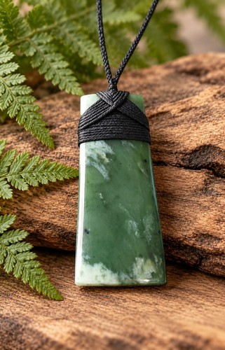 Toki greenstone necklace - toki, ,