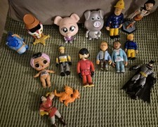 Job Lot 15 Play Figures Batman, Fireman Sam Etc