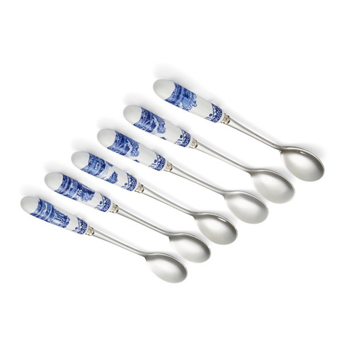 Spode blue italian - blue, spoons