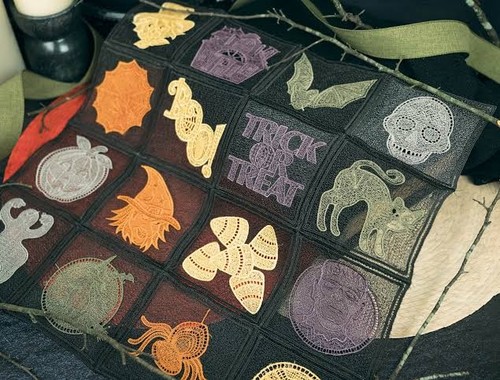Halloween spooktacular lace - halloween,
