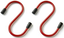 2 x S Hooks Plastic Coated