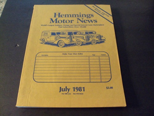 Hemmings motor news july - motor,