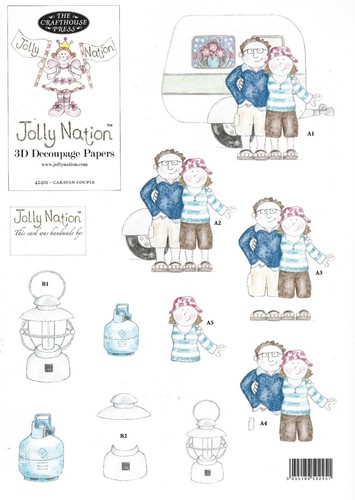Jolly nation decoupage a4 - 3d,
