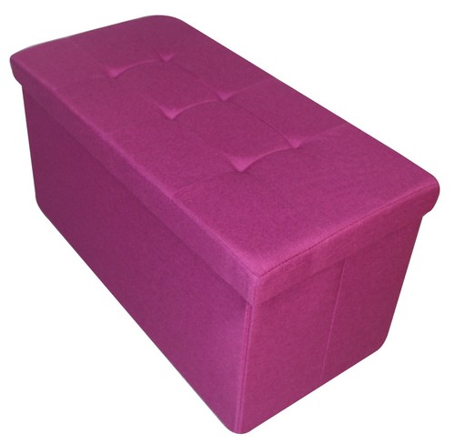 Folding storage ottoman - folding,