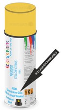 Direct Shine Spray Aerosol Paint For Peugeot 107 Urban Move 4 Yellow Citrus Kbl