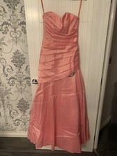 Alexia Design Coral Strapless Bridesmaid/Prom/Evening Dress Size 6