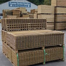 PGS ELITE FRAMELESS WALL SQUARE TRELLIS PANELS 6ft Wide Rounded Smooth Laths