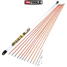 CK MightyRod T5410 Electrical Cable Access Rod Set10m Hook Eye Threading Adapter