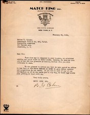 1934 New York - Match King Inc