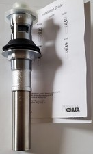 Kohler 7217-A-CP Lift-&-Turn Lavatory Drain w/Overflow Holes in Polished Chrome