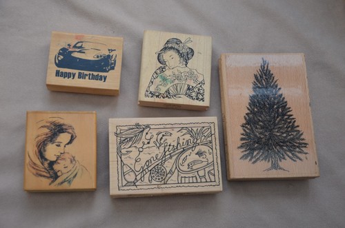 Bundle wooden back stamps - bundle,