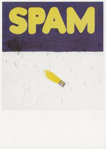 Postcard ruscha actual - ed, "actual