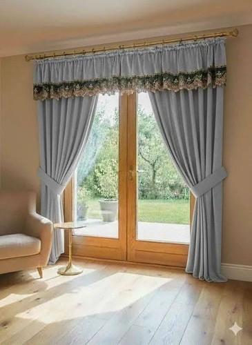 Velvet curtain set 250x300 - velvet,
