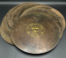 Antique Symphonion Music Box Discs Bundle 13 5/8'' Metal Records x 10 (Lot 6)