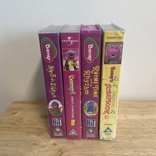 x4 Barney The Dinosaur VHS Bundle