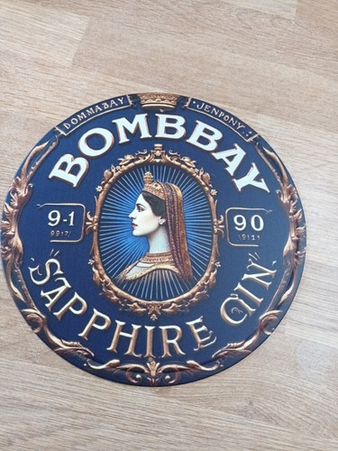 Tin sign bombay - sapphire, gin