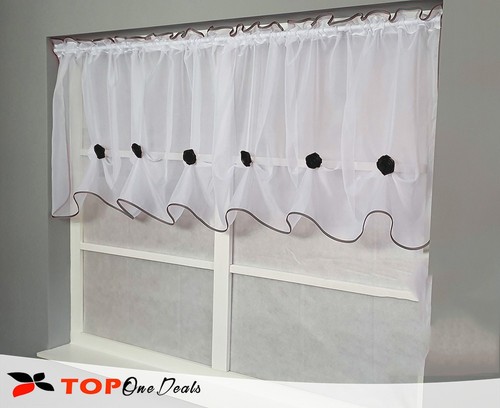 Flowers voile curtain with - voile,