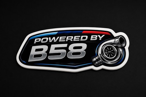 Powered b58 sticker bmw - by,