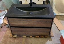 Ideal Standards Basin Unit With Black Tap