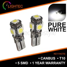2x XENON WHITE 5 SMD 501 T10