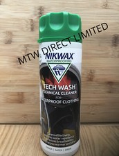  Nikwax Tech Wash Non-Detergent Cleaner wet weather clothing & equipment 300ml 