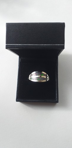 925 sterling silver opal - , ring