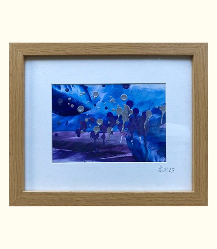 Original abstract wax - wax, painting
