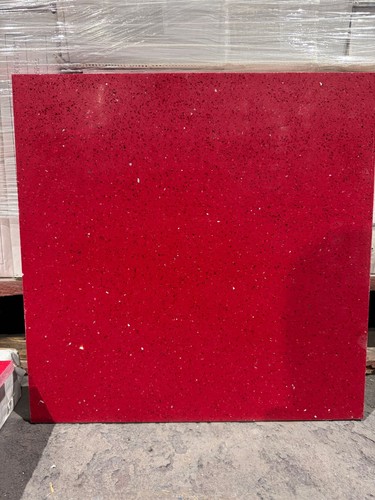 Red mirror quartz stone tiles - mirror,