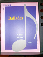 Old Scores Chopin Ballades For